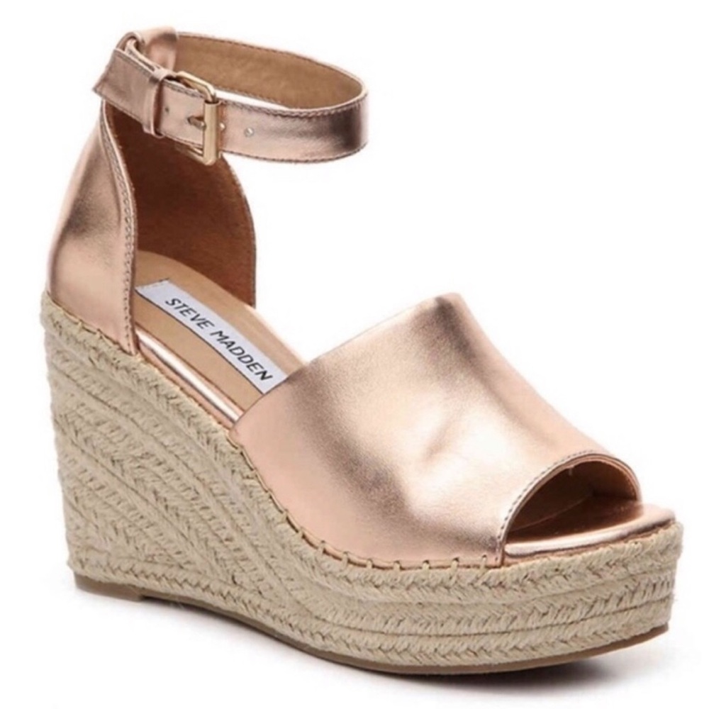 Steve Madden Metallic Wedges